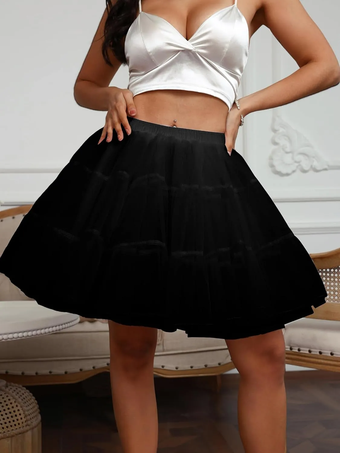 BABYONLINE D.R.E.S.S. Women's 50s Vintage Petticoat Tutu Slips Underskirt Women Crinoline