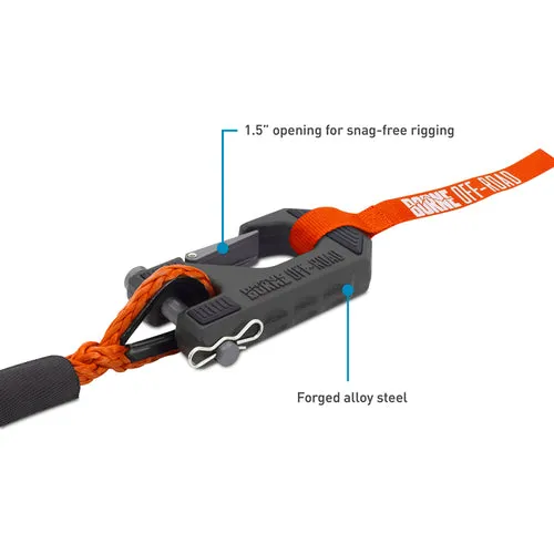 Borne Off-Road 12k 12,000lb Winch w/Orange Synthetic Rope