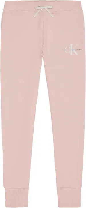 Calvin Klein Girls' Soft Fleece Logo Sweatpants, Comfortable Fit and Elastic Waistband