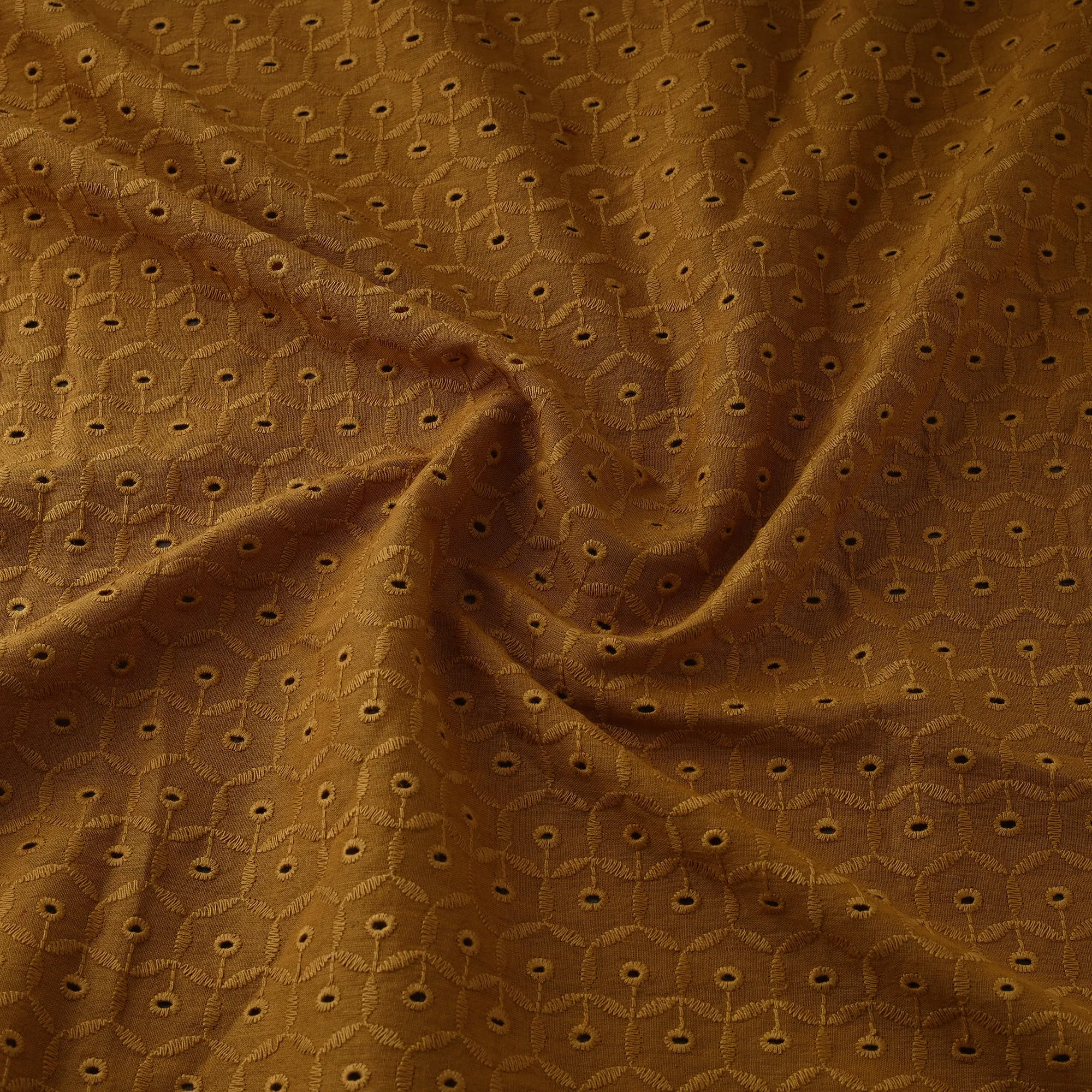Floral Embroidered Cotton Hakoba Fabric 04