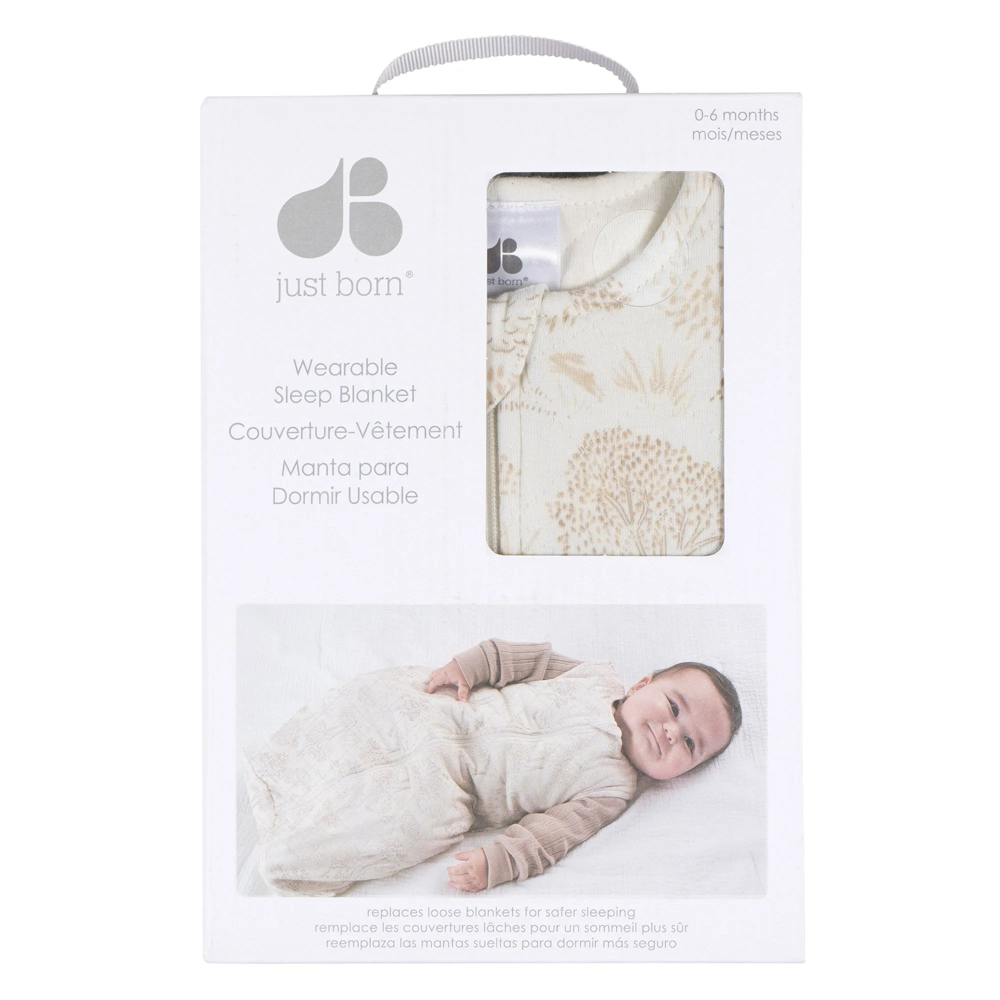 Just Born by Gerber Baby Neutral 1-Pack Wearable Blanket - TAN