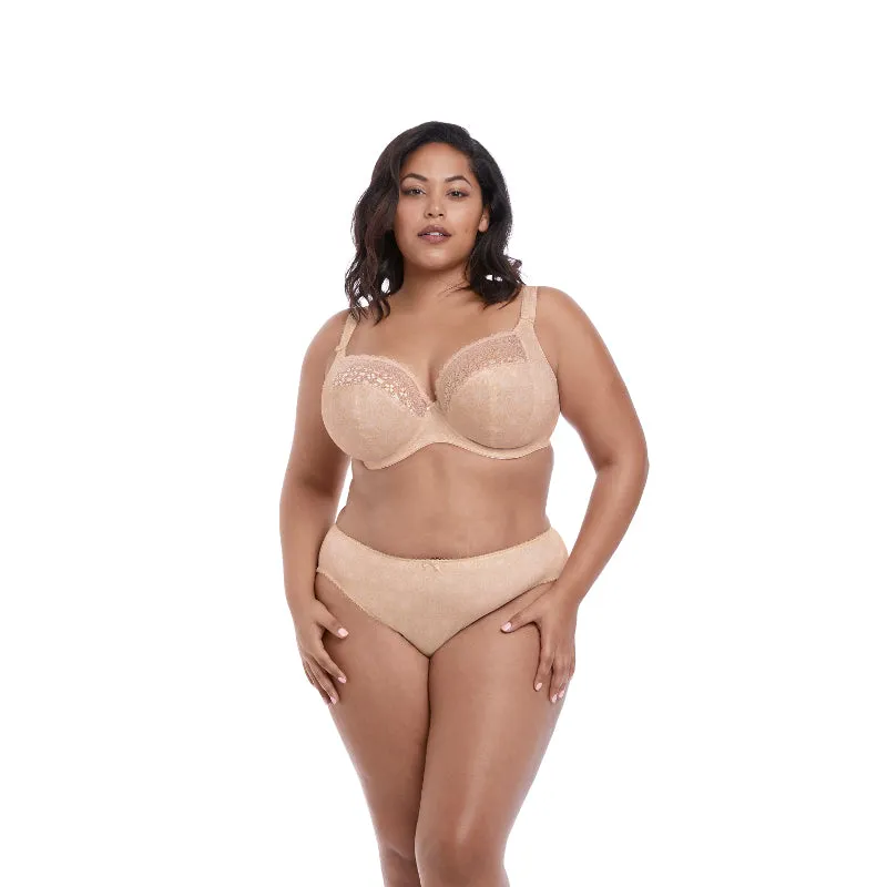 Kim Caramel Nude Stretch Plunge Bra - Elomi