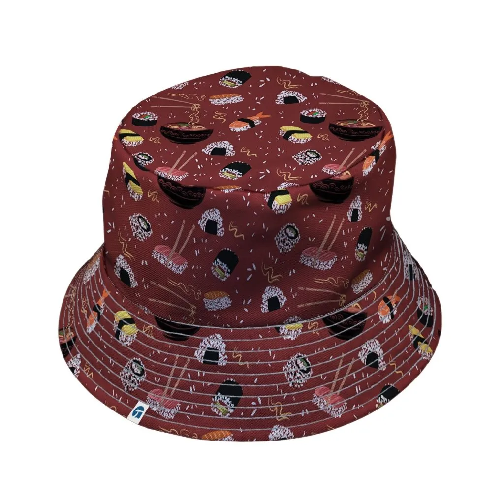 OÌishi Sushi Red Bucket Hat