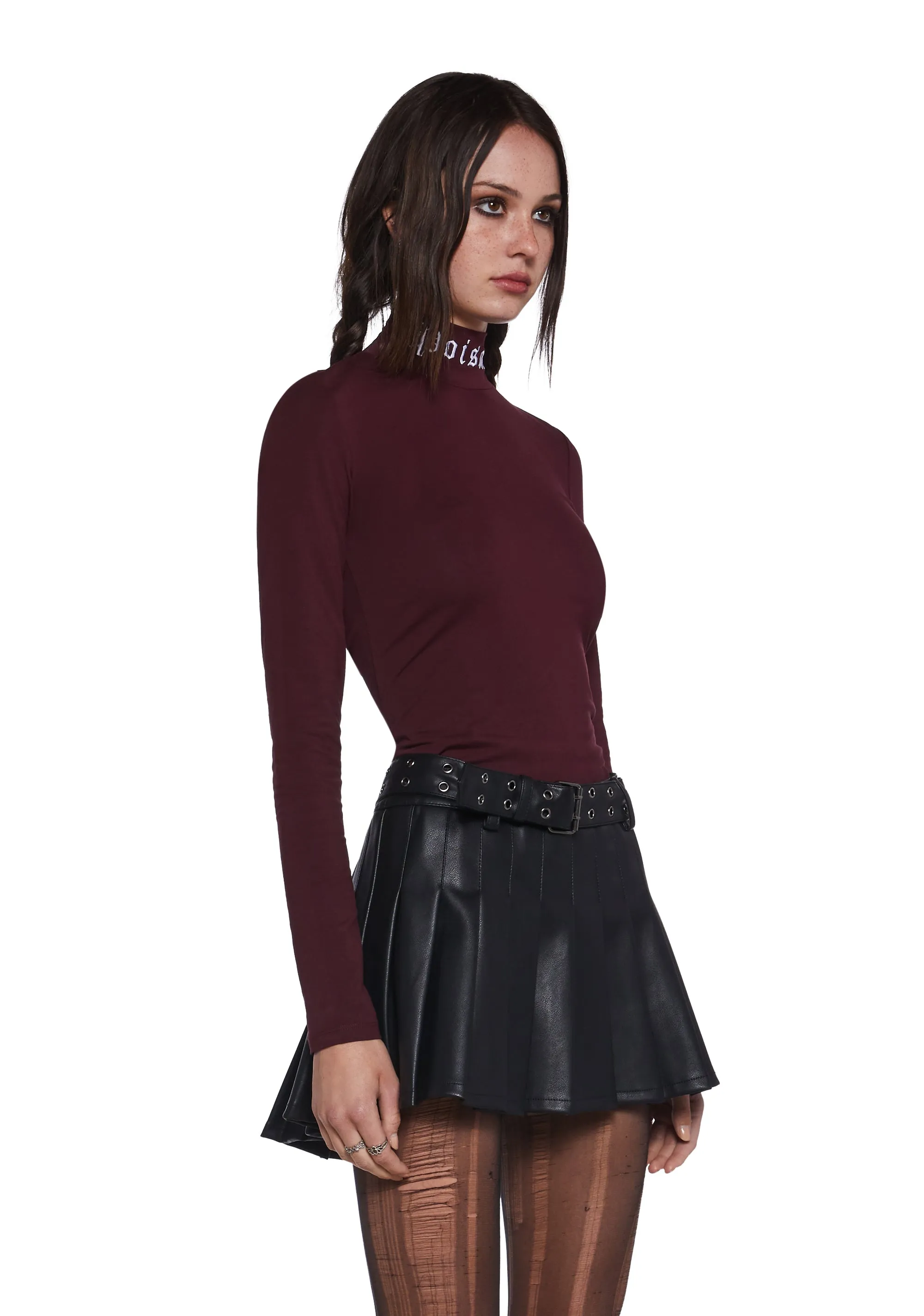 Poison Mock Neck Top