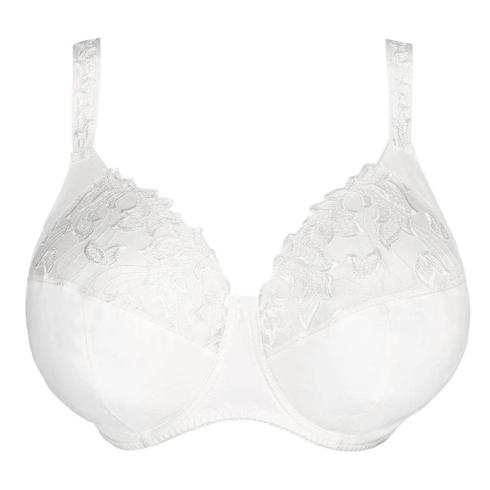 PrimaDonna Deauville Large Cups Full Cup Wire Bra in White | White Primadonna Bra | Deauville Bra in White