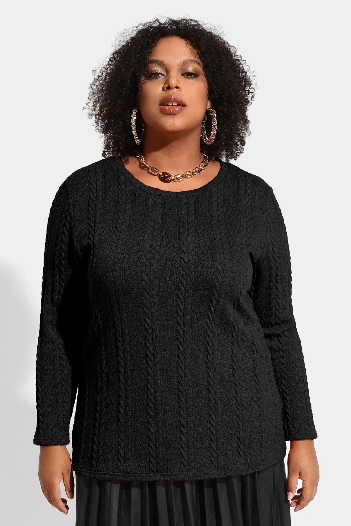 Solid Texture Stylish Knit Long Sleeve Shirts