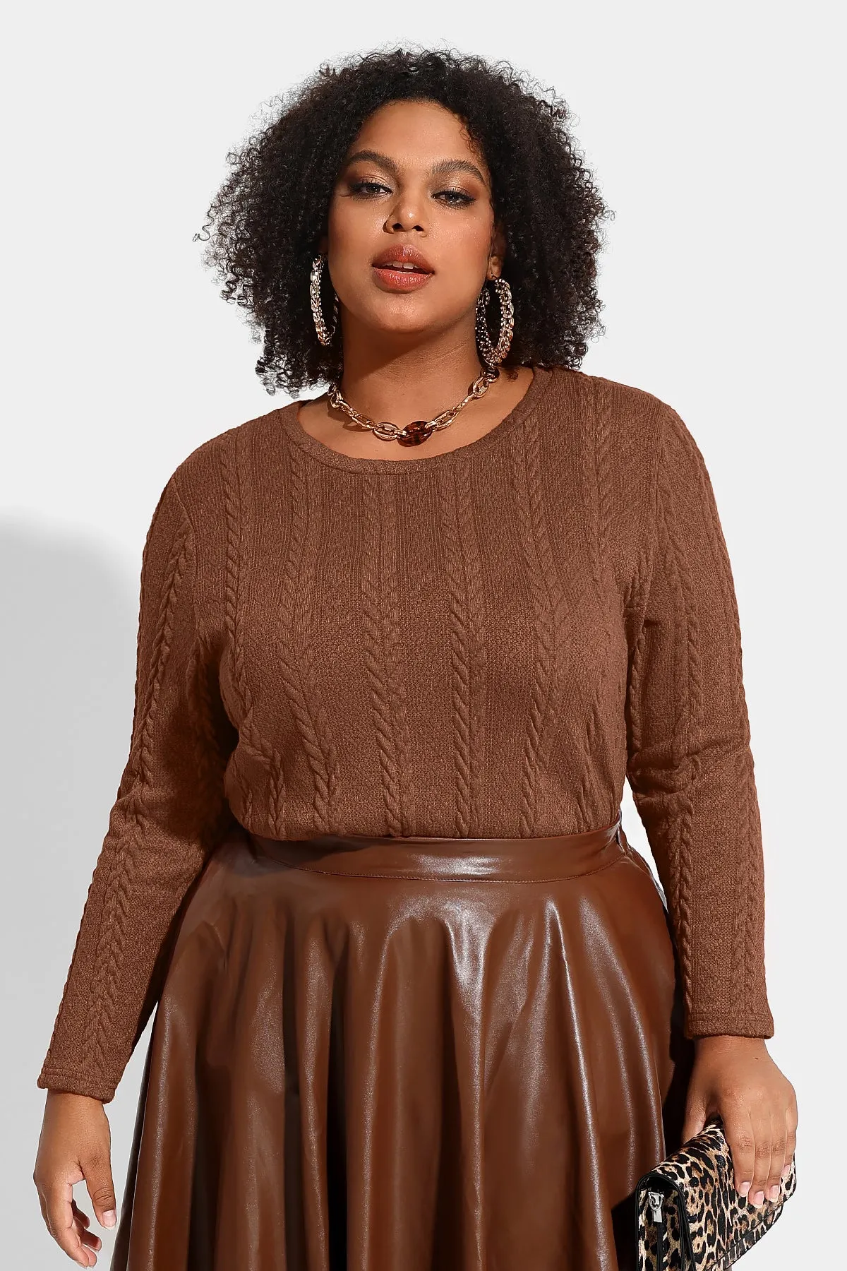 Solid Texture Stylish Knit Long Sleeve Shirts