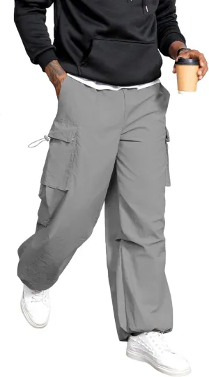 Zando Men's Cargo Pants Baggy Joggers Cargo Pant Oversized Trendy Casual Parachute Pants Mens Waterproof Hiking Pants