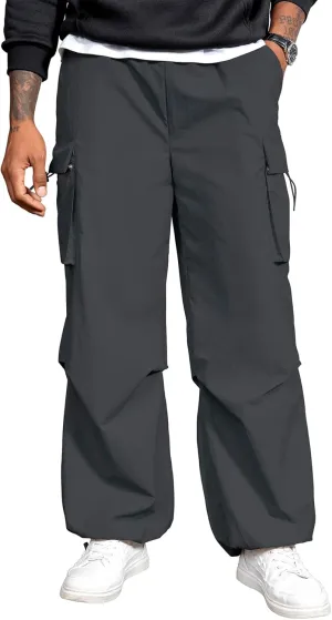 Zando Men's Cargo Pants Baggy Joggers Cargo Pant Oversized Trendy Casual Parachute Pants Mens Waterproof Hiking Pants